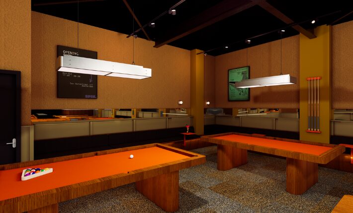Vinyl-, Pool- en Cocktailbar Spin opens in September in Amsterdam - rendering