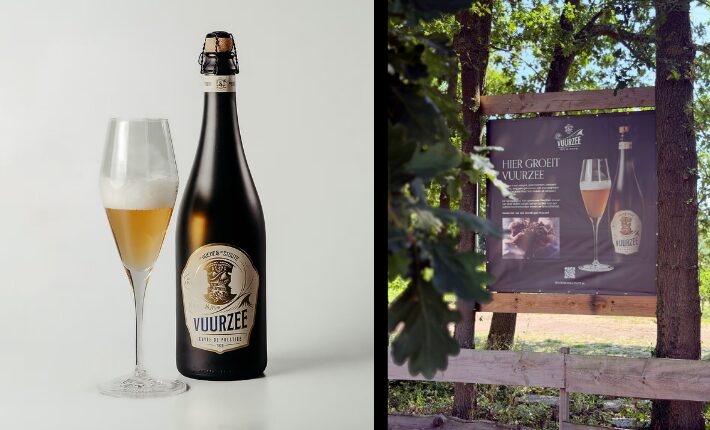 Vuurzee by De Goede & De Stoute, an elegant brut beer often served in top gastronomy