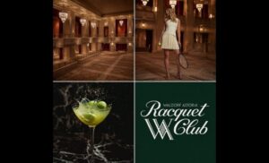 Waldorf Astoria in New York serves up tennis beneath the chandeliers of the legendary Grand Ballroom
