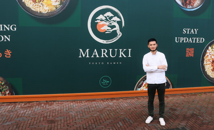 Xu Dong Sun for his halal Japanese restaurant Maruki