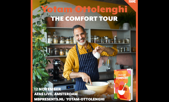 Yotam Ottolenghi promotes his book Comfort in Amsterdam