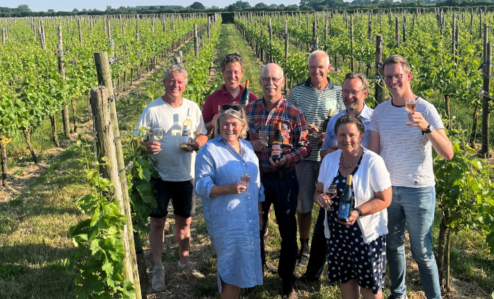 De eigenaren van de wijndomeinen die per juni 2023 tot de BOB Rivierenland behoren