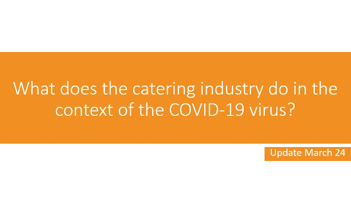What does the catering idustry do in the context of the COVID-19 virus?
