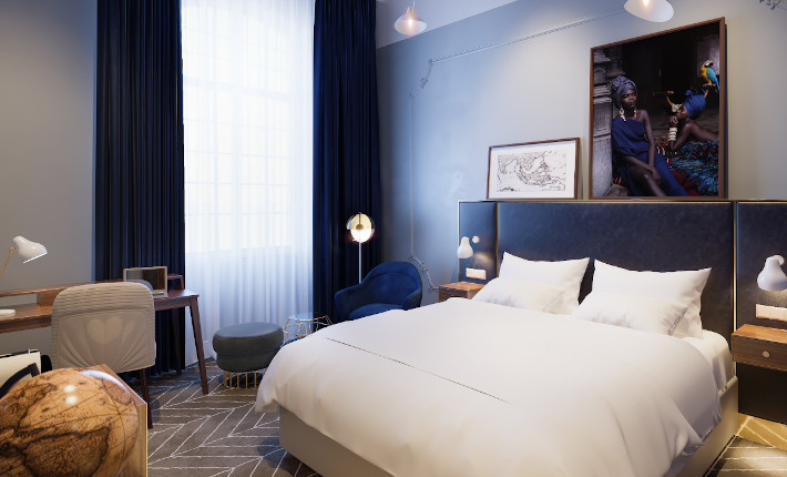 A hotel room of the Sapphire House Antwerp - © Sapphire House Antwerp