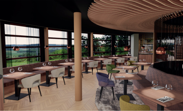 rendering restaurant Bordeaux in Naarden