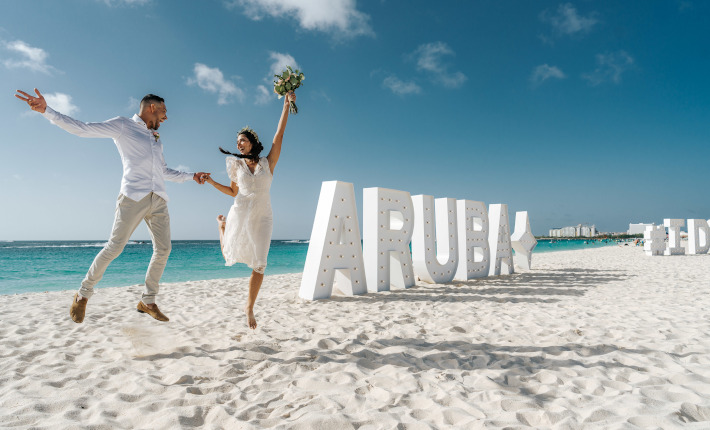 the Fourth Annual Vow Renewal - credits Aruba Tourism Authority